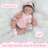 Reborn Baby Dolls Girl - 20 Inch Realistic Sleeping Newborn Doll, Lifelike Handmade Soft Weighted Gift Set for Kids Age