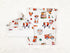 Set 0-3 Country (0-3 Farm Swaddle Blanket and Hat Newborn Month Wrap Baby Receiving Blanket Animals Cow Design Months