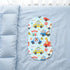 JoyframeAI 4 Pack Cloths,20x10inches Blue Burp Cloths Baby for Boys Girls,Soft Cotton,Traffic Car Theme Design,Super