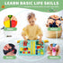 1 1-3 2-4 Toddler Busy Board for Year Old, Montessori Toy Sensory Busy Book for Toddler Fishing Game Life Skill