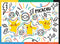 Buffalo Games 100 Piece Jigsaw Puzzle - Doodle Pikachu - Perfect for Game Nights - Finished Size 15.00 x 11.00