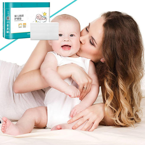 Generic 40-Piece Diaper Changing Mat, Waterproof Leak-Proof Pad Liners for Kids, Nursery, Bed, Car Trips, Travel
