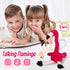 13’’ Talking Flamingo Toy, Interactive Plush Toy that Repeats What You Say, Birthday Gift for Boys and Girls, Red