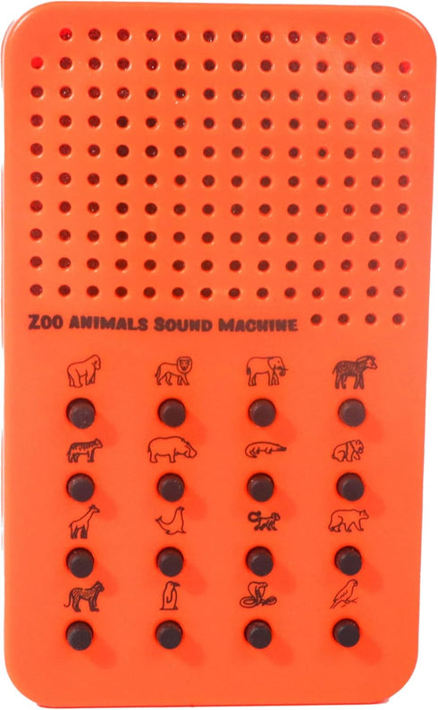16 Zoo Animal Noisemaker with Sounds, Roars, Growls, Hisses, Screeches and Noises, Portable Jungle Electronic Sound