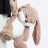 15.7" ZEIO Grumpy Bunny Stuffed Animal, Plush Rabbit Stuffed Animals with Floppy Ears, Cuddly Soft Plush Toys Huggable