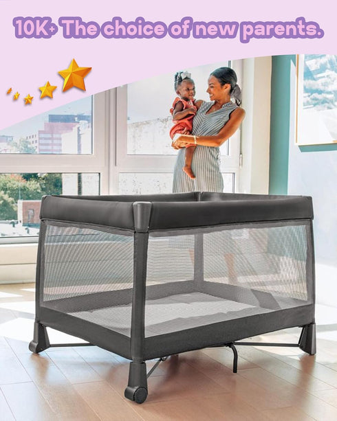 Pack 47"x23.6", 4 1 100% WELLZEE N Play Mattress Fit for ELEMARA in Baby Bassinet Bedside Crib with Breathable