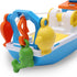 Toyland 40cm (16") 4 3 Colourful Fishing Boat with Moveable Doors, Fishing Hook & Plastic Fish - Kids Floating Water