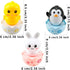 6 Pcs Easter Musical Tumbler Wobbler Toys - Penguin, Bunny, Chick for Tummy Time, Early Education Gifts