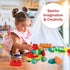 Soft Building Blocks STEM Montessori Toys, Large Construction Block Set with 42 Pieces and Storage for 12-18 Months
