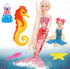 BETTINA 12'' Mermaid Princess Doll with 3'' Mermaid & Seahorse Play Gift Set, Pink, Doll Clothes & Accessories