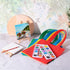 24 Packs Set 4 4 Inch Teling Mini Canvas with Easel Paint Kids Painting Kit with Mini x Canvas Wooden Easel Watercolors