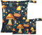 GOODOLD Mushrooms Forest Wet Dry Bag for Baby Cloth Diaper Waterproof Reusable Travel