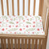 47"x24", 3 Pack Nap Mat Sheet Pink Floral Baby Crib Sheets Fitted Elastic Corners, Preschool Day Care Rest Mat Cover