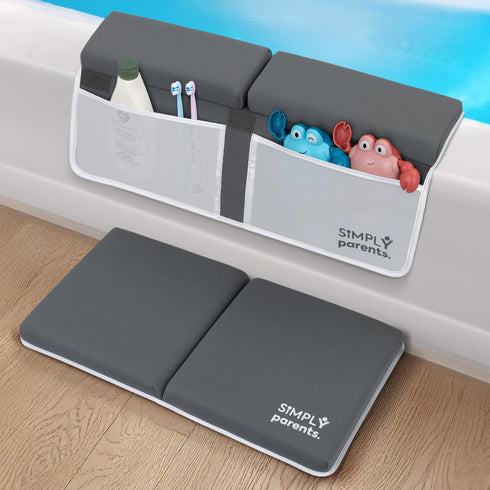 SIMPLY parents. Elbow Set Simply Parents Comfortable Baby Bath Kneeler and Rest Pad - Quick-Dry Non-Slip Bath Kneeling