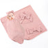 DDNFO Baby Swaddle Blanket and Hat Headband Set for Boy Girl Newborn Baby