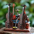 3.26 Inch Worlds Smallest Violin Toy, Miniature Violin for Dollhouse Accessories, Tiny Desk Decor and Christmas