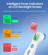 Forehead Thermometer for Adults and Kids, Digital Infrared with Fever Alarm and No-Touch Reading