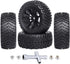 12mm Hex Wheels and Rubber Tires for RC 1/10 On-Road Touring Car, Set of 4
