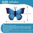 zhidiloveyou Kawaii Butterfly Stuffed Animal Plush Toy, Blue Butterfly Pillow Gift, 16×12 inch