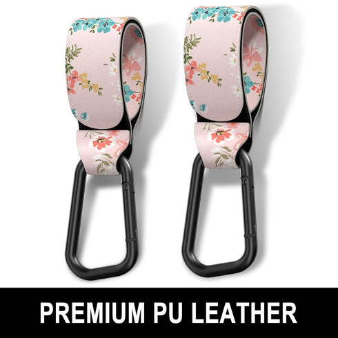 Mommy Backpack 2 Pack, Baby Stroller Hooks for Hanging Bags, Universal Stroller Clips Accessories, Hook for Diaper Bag