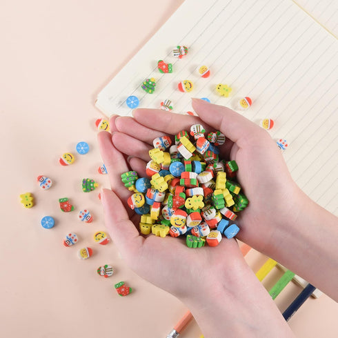 1000 Pcs Mini Christmas Erasers for Kids - Cute Bulk Erasers for Goodie Bags and Party Favors