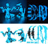 masijssa 13 T13 3D Set Dummy 13 Titan Action Figures (Grow in The Dark Blue) Action Figure Already Assembled Robot Nova