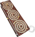Spiral Design Continuous Cribbage Board/Box - 3 Track in Rosewood/Maple Wood with Storage for Cards & Pegs