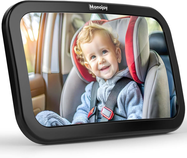 MONOJOY Baby Car Mirror Travel Car-Seat Infant Mirrors Safety Kids Rear View
