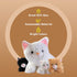 3 3 PREXTEX Plush Cat Toys Stuffed Animal with Cats Baby Stuffed Animals - Big Cat Zippers Little Plush Baby Kittens