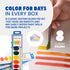Pack 36 Sets 8 Color Swell Bulk Watercolors Paint with Wood Brushes - with Washable Colors Each - Perfect for Kids