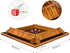 Upgraded Shut The Box Dice Game - 16.54’’ Wooden Board Math Game with 15 Numbers for 1-4 Players, 16 Dices