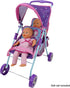 509 Crew Mermaid Twin Doll Stroller for Kids Pretend Play, Fits Dolls up to 18''