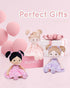 (12''), 1 LeyaDoll Soft Baby Doll Toys My First Baby Rag Doll for Year-Old Girl Birthday Gift, Leya Doll Christmas