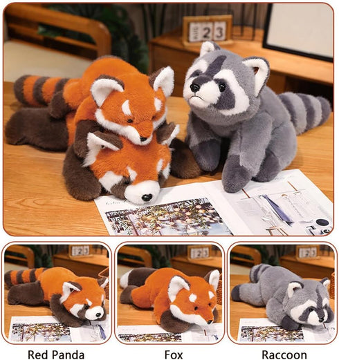 PASHMAIRE 25 Weighted Red Panda Stuffed Animals, in Cute Red Panda Plush Pillow Toys, Super Soft Hugging Plushie