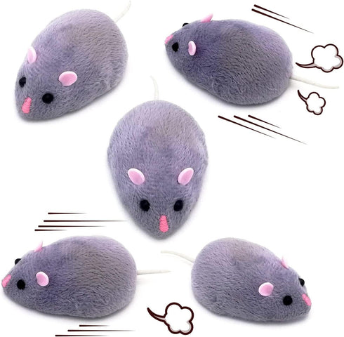Remote Control Mouse Toy, Electric RC Rat Animal, for Prank Joke Trick, Cat Playing, Kid's Children's Funny Birthday (Grey)