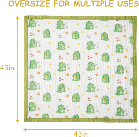 Generic Muslin Baby Blankets, Nursery Blankets for Boys Girls, Swaddle Blankets Neutral Soft Lightweight Toddler