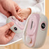 WOGXN 3-Speed Trimmer 2 1 Electric Nail Clipper, Toenail Manicure Polisher USB Rechargeable, Automatic Nail with LCD