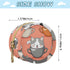 YETTASBIN Cute Cat Portable Pacifier Holder Case with Metal Hook Buckle & Zipper for Diaper Bag and Stroller, Versatile