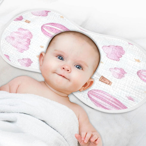 YETTASBIN Hot Air Balloons Muslin Baby Burp Cloth, Super Soft Absorbent Cotton Burp Rag Baby Bibs Feeding Cloth