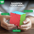 Set 10 Pack 2x2 3x3 4x4 5x5 STEAM Life Speed Cube Magic Cube | Includes Speed Cube, Pyramid Cube, Megaminx Cube Puzzle