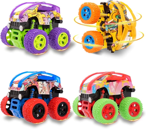 Monster Truck for Boys 3 4 5 6 7 Year Old,4 Pack