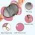 YETTASBIN Hedgehogs Portable Pacifier Holder Case with Metal Hook Buckle & Zipper for Diaper Bag and Stroller