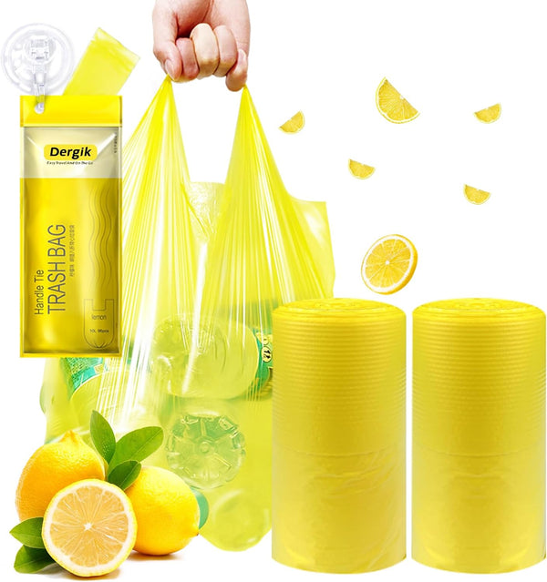 Large Adult Diaper Disposal Bags (18 x 23in), 96 Count, Lemon Scented,