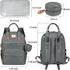Backpack, Pack LANDICI Diaper Bag Multifunction Baby Diaper Bags with Changing Pad, Stroller Straps & Pacifier Case