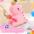 Girlfriend(Pink,12 inch) SQEQE Dinosaur Stuffed Animal, Cute Dinosaur Plush Toys with Fairy Wand, Dino Plushies