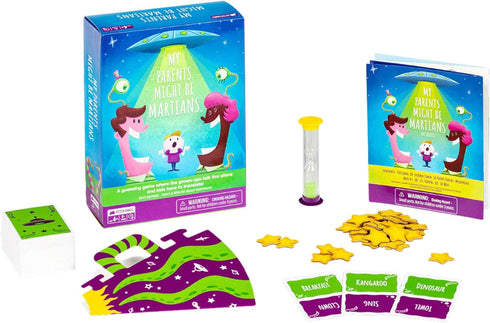 Exploding Kittens My Parents Might be Martians - Strategic Card Game with Timer and Megaphone included - Illustrated