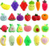 Mochi Squishy Toys, 24 Pcs Fruit Squishy Party Favors for Kids, Stress Relief Squishies Bulk Gift for Goodie Bags