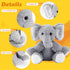 Elephant Stuffed Animals, 12" Grey Soft Plush Toy for Girls Boys Birthday Christmas Gifts