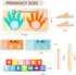 3-5, Counting 2-4, 5-7 Montessori Math Learning Toys for Toddlers Double-Sided Finger & Number Tracing Board, Preschool