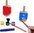The Dreidel Company DIY Hanukkah Wood Dreidels, 1.5" Unfinished Natural Wooden Dreidels (10-Pack)